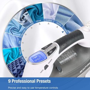 Beautural Steam Iron's 9 presets.