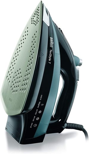Braun TexStyle 7 Steam Iron's soleplate.