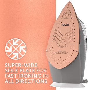 Breville DiamondXpress Steam Iron's soleplate.
