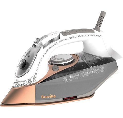 Breville DiamondXpress Steam Iron Main view of the Breville DiamondXpress Steam Iron.