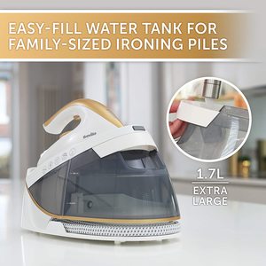 Breville PressXpress Steam Generator Iron's large water tank.
