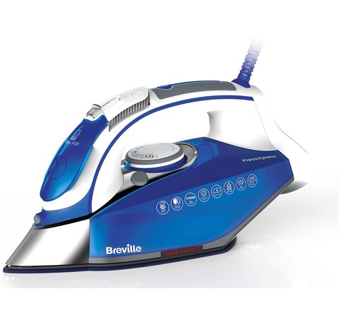 Breville PressXpress Steam Iron Main view of the Breville PressXpress Steam Iron.