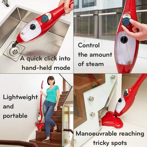 Some of the H2O X5 Steam Mop's features.