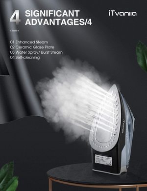iTvanila Steam Iron's steam.