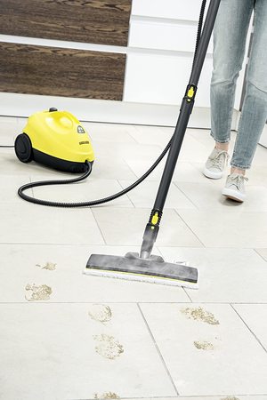 Karcher SC2 EasyFix Steam Cleaner in use.