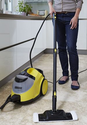 Karcher SC5 Continuous Steam Cleaner in use.
