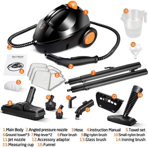Masthome High Pressure Steam Cleaner's attachments.