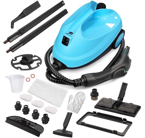 Main view of the MLMLANT Steam Cleaner and its attachments.