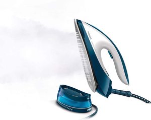 Philips PerfectCare Compact Steam Generator Iron with its tank.