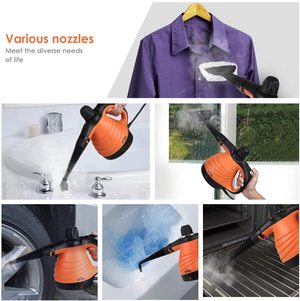 SIMBR Handheld Steam Cleaner in use.