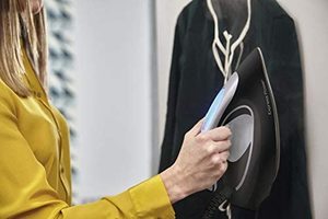 Using the Tefal Express Power Steam Generator Iron vertically.