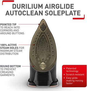 Tefal Ultimate Pure Steam Iron's soleplate.