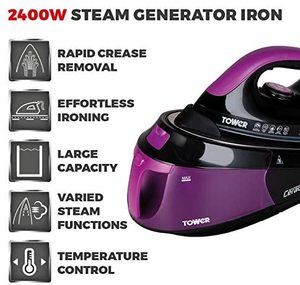 Tower CeraGlide Glide Steam Generator Iron's features.
