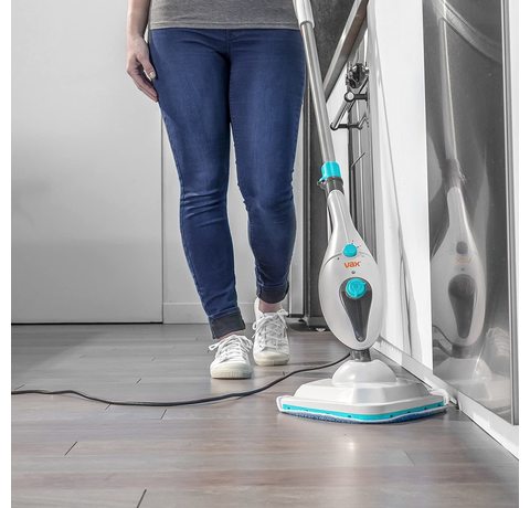 Vax S85-CM Multifunction Steam Mop in use.