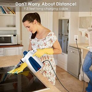 YRIGHT Handheld Pressurised Steam Cleaner in use.